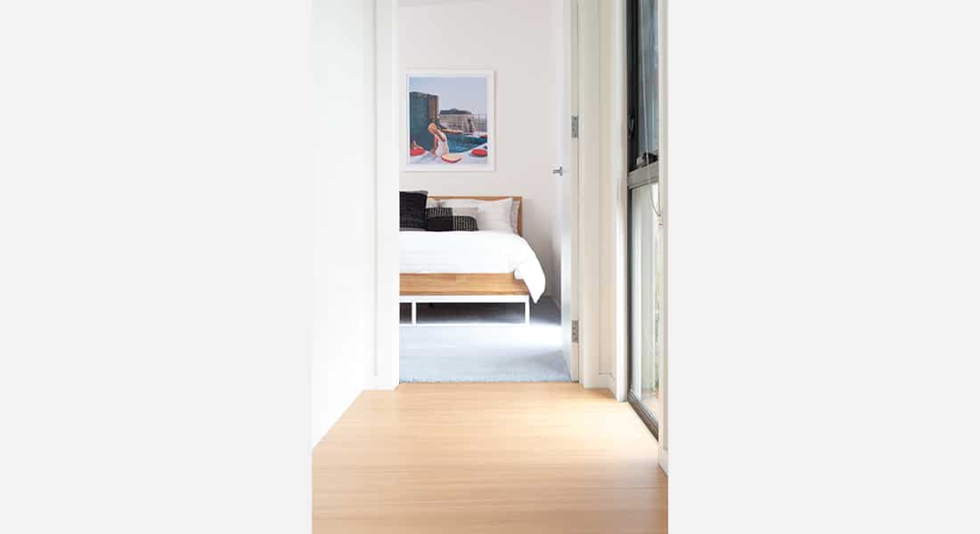 Residential Flooring - Hybrid Flooring, Summerville, Cradle Tasmanian Oak | Open living kitchen with wood flooring | hybrid planks | hybrid flooring | floating floorboards | oak flooring
