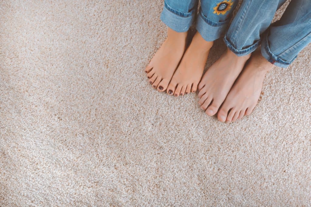 soft carpet, no-shoes policy, how to care for your carpet